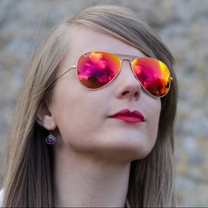 Rayban aviator Orange-red